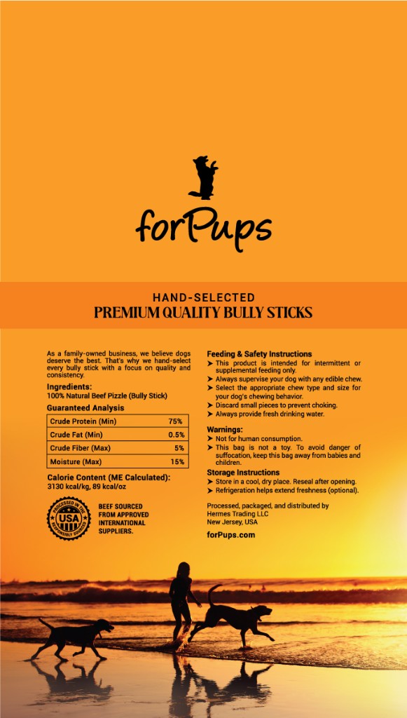 forPups Bully Sticks back panel