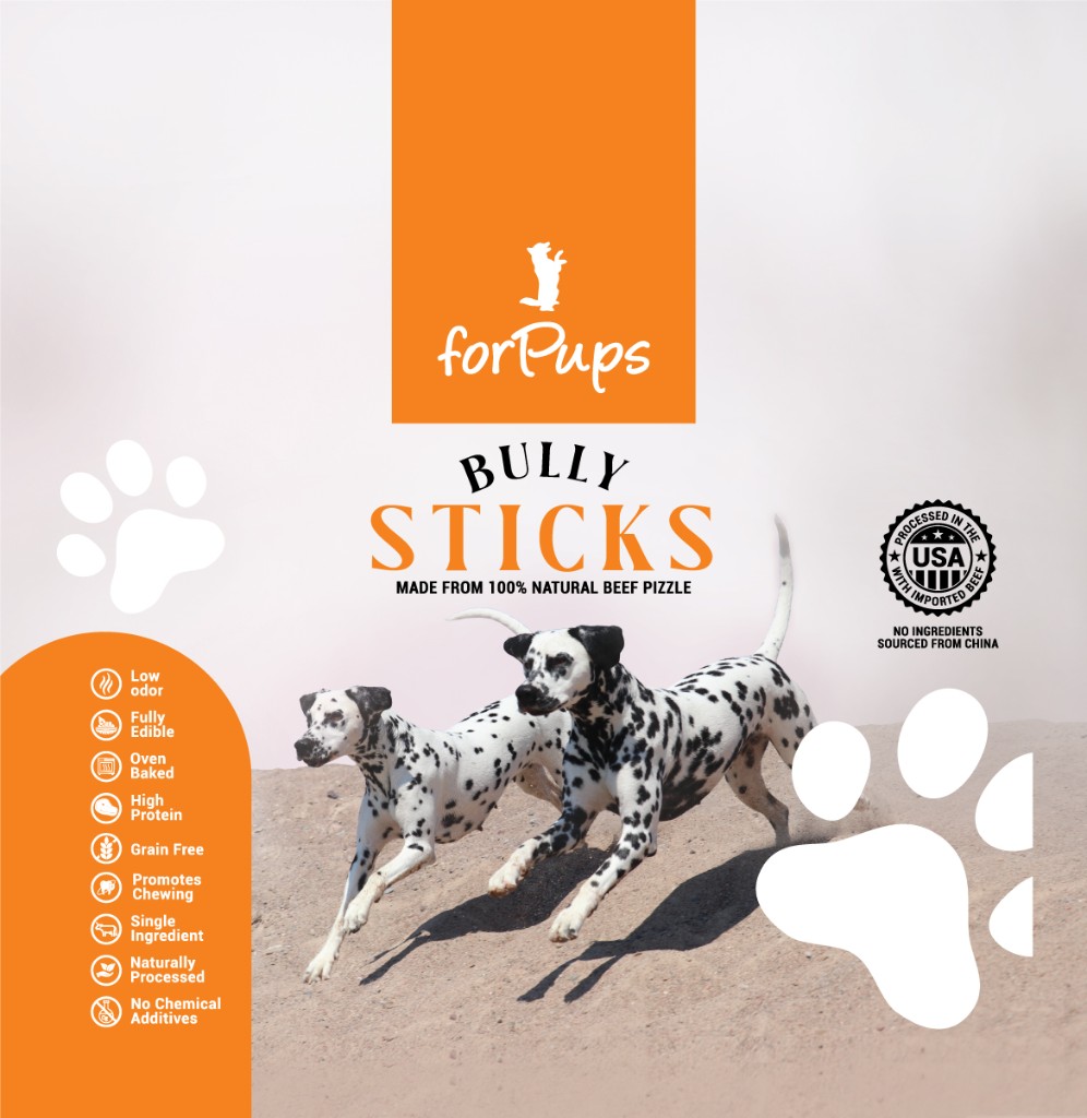 Bully Sticks dalmatians front