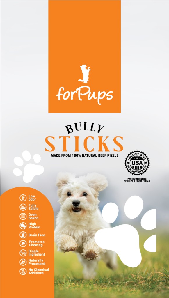 forPups Bully Sticks front puppy